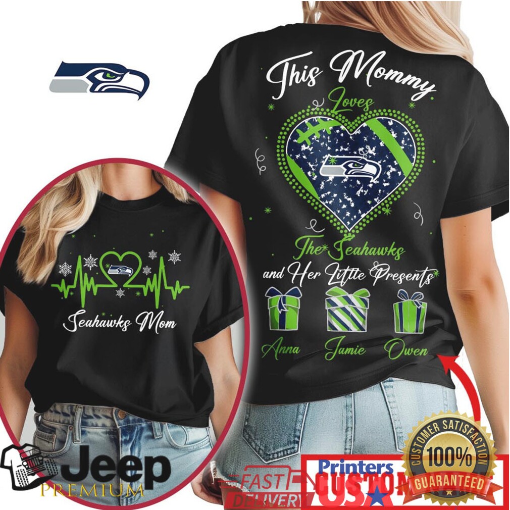 Seattle Seahawks Official NFL Personalized Football Mom T shirt Seattle Seahawks Official NFL Personalized Football Mom T shirt