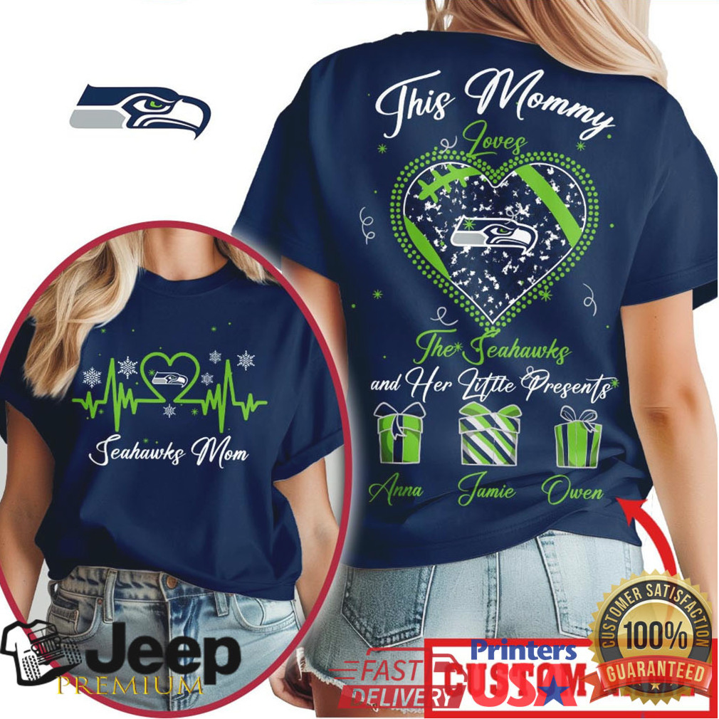 Seattle Seahawks Official NFL Personalized Football Mom T shirt Seattle Seahawks Official NFL Personalized Football Mom T shirt