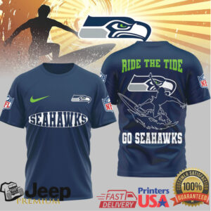 Seattle Seahawks Official NFL Ride The Tide 3D Shirt Seattle Seahawks Official NFL Ride The Tide 3D Shirt