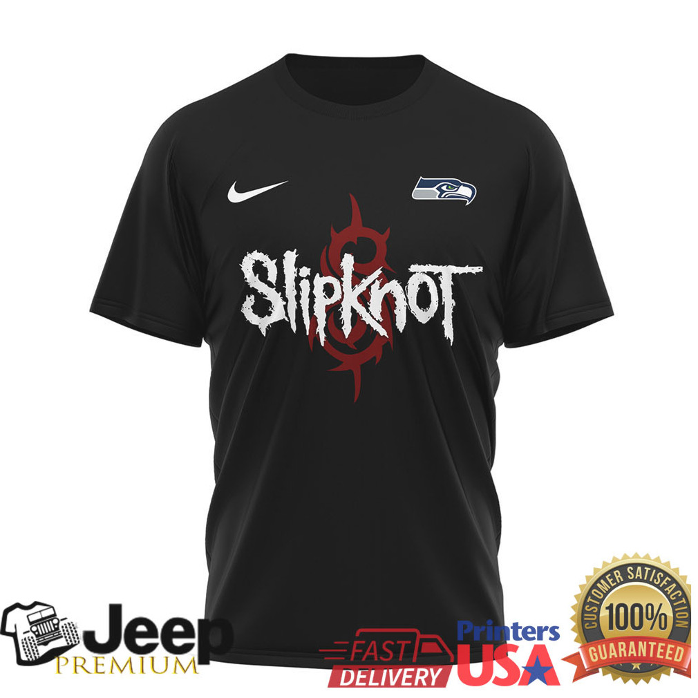 Seattle Seahawks Official NFL Slipknot 3D Shirt Seattle Seahawks Official NFL Slipknot 3D Shirt