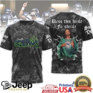 Seattle Seahawks Official NFL Snoop Dogg Bless this hizzle fo shizzle 3D Shirt Seattle Seahawks Official NFL Snoop Dogg Bless this hizzle fo shizzle 3D Shirt