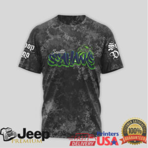 Seattle Seahawks Official NFL Snoop Dogg Bless this hizzle fo shizzle 3D Shirt