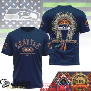 Seattle Seahawks Official Native American Heritage Month 3D Shirt NY