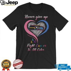 Seattle Seahawks We Believe in Miracles Fight Cancer in All Colors T Shirt