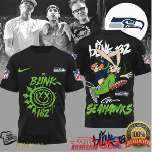 Seattle SeahawksOfficial NFL Blink 182 3D Shirt Seattle SeahawksOfficial NFL Blink 182 3D Shirt