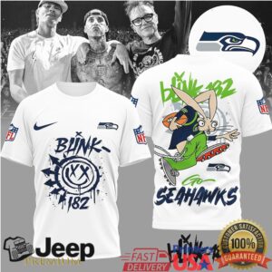 Seattle SeahawksOfficial NFL Blink 182 3D Shirt