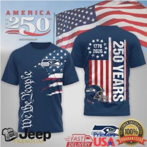 Seattle SeahawksOfficial NFL We The People USA 250th Anniversary T shirt