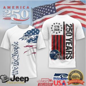 Seattle SeahawksOfficial NFL We The People USA 250th Anniversary T shirt