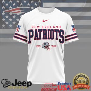 New England Patriots Official NFL Heritage 3D Shirt