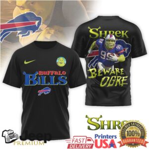 Shrek Beware Ogre X Buffalo Bills Nfl Mashup T Shirt