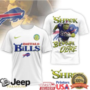 Shrek Beware Ogre X Buffalo Bills Nfl Mashup T Shirt