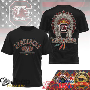 South Carolina Gamecocks Official NCAA Native American Heritage Month 3D Shirt