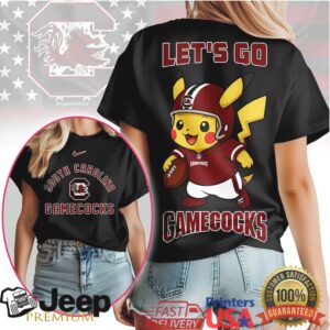South Carolina Gamecocks Official NCAA Pokemon Fan 3D Shirt South Carolina Gamecocks Official NCAA Pokemon Fan 3D Shirt