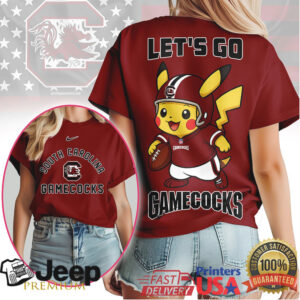 South Carolina Gamecocks Official NCAA Pokemon Fan 3D Shirt