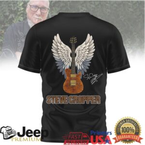 Steve Cropper Tribute T Shirt Legends Never Die 1941 2025 Guitar Wings Memorial Tee Steve Cropper Tribute T Shirt Legends Never Die 1941 2025 Guitar Wings Memorial Tee