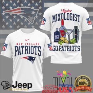 New England Patriots Official NFL Mixologist Fan 3D Shirt