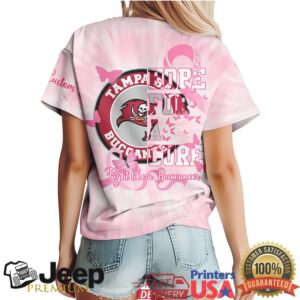 Tampa Bay Buccaneers Breast Cancer Awareness Pink Angel Wings Graphic T Shirt