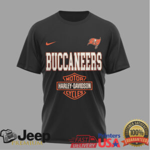 Tampa Bay Buccaneers Official NFL 122 Year Harley Davidson 3D Shirt
