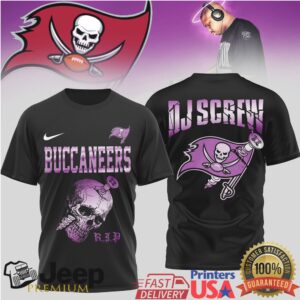 Tampa Bay Buccaneers Official NFL DJ Screw 3D Shirt Tampa Bay Buccaneers Official NFL DJ Screw 3D Shirt