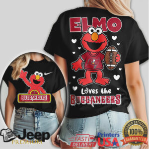 Tampa Bay Buccaneers Official NFL Elmo Fan 3D Shirt Tampa Bay Buccaneers Official NFL Elmo Fan 3D Shirt