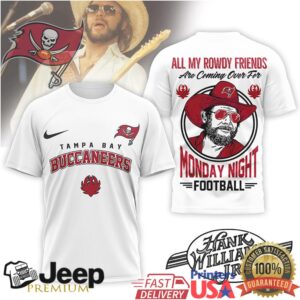 Tampa Bay Buccaneers Official NFL Hank Williams Jr. 3D Shirt