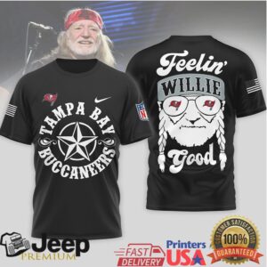 Tampa Bay Buccaneers Official NFL Willie Nelson 3D Shirt
