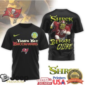 Tampa Bay Buccaneers Shrek Beware Ogre Mashup T Shirt