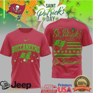 Tampa Bay Buccaneers St. Patrick’S Day Pirate Clover Flag Tshirt Tampa Bay Buccaneers St. Patrick’S Day Pirate Clover Flag Tshirt