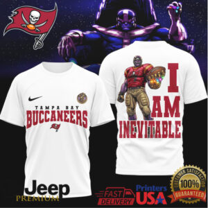 Tampa Bay Buccaneers Thanos Inevitable Tshirt Tampa Bay Buccaneers Thanos Inevitable Tshirt