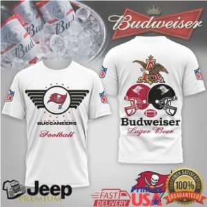 Tampa Bay Buccaneers x Budweiser Football Lager Beer Vintage T Shirt
