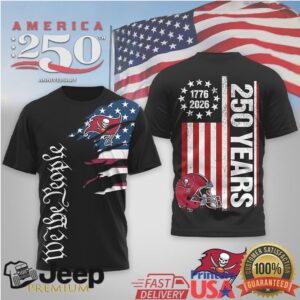 Tampa Bay BuccaneersOfficial NFL We The People USA 250th Anniversary T shirt