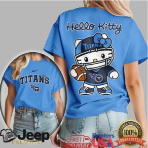 Tennessee Titans Hello Kitty Kawaii Football Graphic Tshirt Tennessee Titans Hello Kitty Kawaii Football Graphic Tshirt