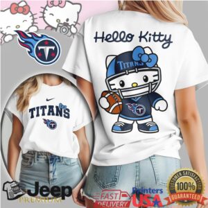 Tennessee Titans Hello Kitty Kawaii Football Graphic Tshirt