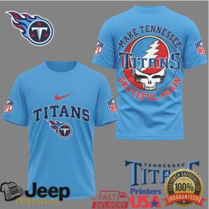 Tennessee Titans Make Tennessee Grateful Again Skull T Shirt