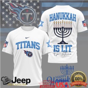 Tennessee Titans Official NFL Happy Hanukkah 3D Shirt