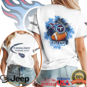 Tennessee Titans Titan Up Turning Point Football Graphic T Shirt