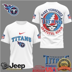 Tennessee Titans X Grateful Dead Steal Your Face “Make Tennessee Grateful Again” Tshirt