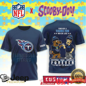 Tennessee Titans x Scooby Doo Custom Name Win Or Lose Fan Tee Tennessee Titans x Scooby Doo Custom Name Win Or Lose Fan Tee