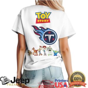 Tennessee Titans x Toy Story Woody & Buzz White T Shirt