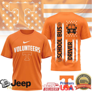 Tennessee Volunteers Official NCAA School Bus Driver 3D Shirt