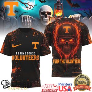 Tennessee Volunteers Official NCAA Skeleton Halloween 3D Shirt Tennessee Volunteers Official NCAA Skeleton Halloween 3D Shirt