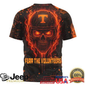 Tennessee Volunteers Official NCAA Skeleton Halloween 3D Shirt