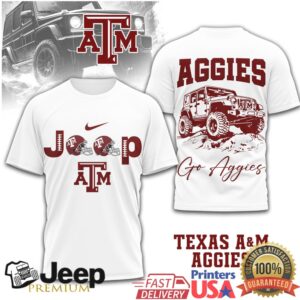 Texas A&M Aggies Jeep “Go Aggies” Collegiate Tee