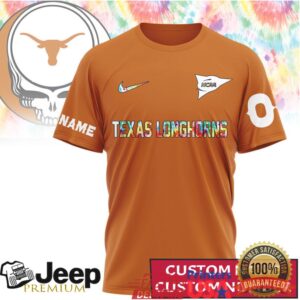 Texas Longhorns Deadhead Fan Personalized Custom Name T Shirt