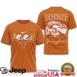 Texas Longhorns Ncaa Jeep Desert Trail Graphic Tee Texas Longhorns Ncaa Jeep Desert Trail Graphic Tee