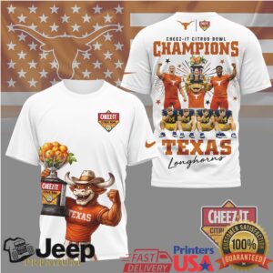 Texas Longhorns Official NCAA Citrus Bowl Champions 3D Shirt Texas Longhorns Official NCAA Citrus Bowl Champions 3D Shirt
