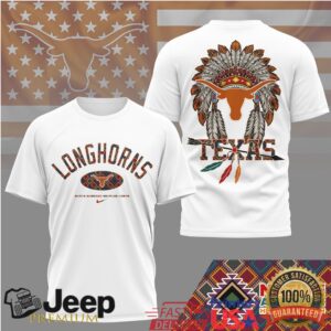 Texas Longhorns Official NCAA Native American Heritage Month 3D Shirt