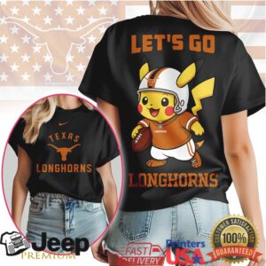 Texas Longhorns Official NCAA Pokemon Fan 3D Shirt Texas Longhorns Official NCAA Pokemon Fan 3D Shirt