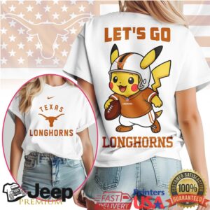 Texas Longhorns Official NCAA Pokemon Fan 3D Shirt