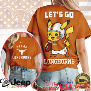 Texas Longhorns Official NCAA Pokemon Fan 3D Shirt